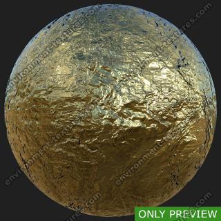 PBR substance preview gold 0002